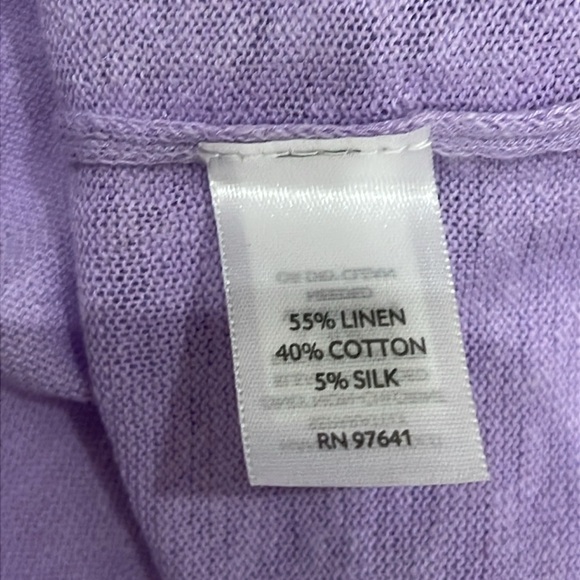 NEW J Jill WOMENS LARGE Purple "Lily" Sleeveless V-Neck Muscle Tee Shirt Top - Picture 14 of 16